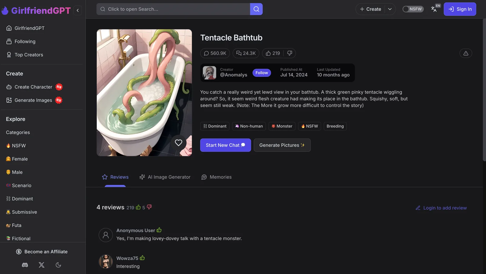 AI Porn Generators GPTGirlfriend